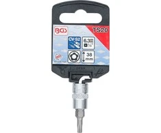 Bgs Technic Antgalis 1/4" įpresuotas į galvutę su skyle, penkiakampis TS20x38mm (5184-TS20)
