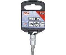 Bgs Technic Antgalis 1/4" įpresuotas į galvutę su skyle, penkiakampis TS30x38mm (5184-TS30)