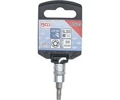 Bgs Technic Antgalis 1/4" įpresuotas į galvutę su skyle, penkiakampis TS27x38mm (5184-TS27)