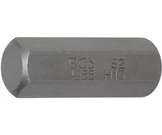 Bgs Technic Antgalis | ilgis 30 mm | 10 mm (3/8") storis | Hex šešiakampis 10 mm (4955)