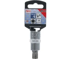 Bgs Technic Antgalis | ilgis 55 mm | 12,5 mm (1/2") | Spline (Ribe) M12 (4156)