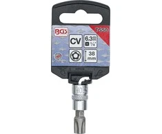 Bgs Technic Antgalis įpresuotas į galvutę 5 kampų | 6.3 mm (1/4") | T-Star su skyle (Torx) TS50 (5184-TS50)
