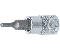 Bgs Technic Antgalis įpresuotas į galvutę | 6,3 mm (1/4") | hex šešiakampis 2.5 mm (5154)