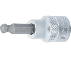 Bgs Technic Antgalis įpresuotas į galvutę | 10 mm (3/8") | hex šešiakampis su šarnyru 6 mm (5114)