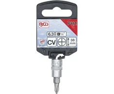 Bgs Technic Antgalis įpresuotas į galvutę | 6.3 mm (1/4") | kryžminis PH1 (2487)