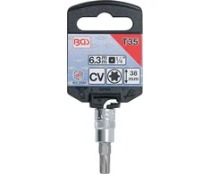 Bgs Technic Antgalis įpresuotas į galvutę | 6.3 mm (1/4") | T-Star (Torx) T35 (2565)