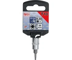 Bgs Technic Antgalis įpresuotas į galvutę | 6.3 mm (1/4") | T-Star (Torx) T10 (2590)