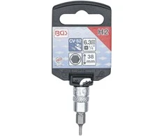 Bgs Technic Antgalis įpresuotas į galvutę | 6,3 mm (1/4") | hex šešiakampis 2 mm (5153)