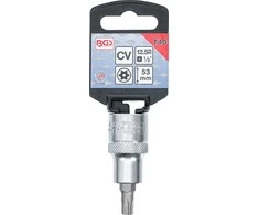 Bgs Technic Antgalis įpresuotas į galvutę | 12,5 mm (1/2") | T-Star su skyle (Torx) T40 (4326)