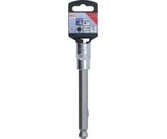 Bgs Technic Antgalis įpresuotas į galvutę | ilgis 140 mm | 12,5 mm (1/2") | šešiakampis su šarnyru 12 mm (4258-12)