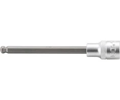 Bgs Technic Antgalis įpresuotas į galvutę | ilgis 140 mm | 12,5 mm (1/2") | šešiakampis su šarnyru 8 mm (4258-8)