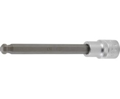 Bgs Technic Antgalis įpresuotas į galvutę | ilgis 140 mm | 12,5 mm (1/2") | šešiakampis su šarnyru 10 mm (4258-10)
