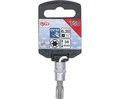 Bgs Technic Antgalis įpresuotas į galvutę | 6.3 mm (1/4") | T-Star (Torx) T50 (2164-T50)