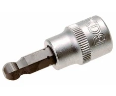 Bgs Technic Antgalis įpresuotas į galvutę | 10 mm (3/8") | hex šešiakampis | su šarnyru 8 mm (5115)