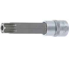 Bgs Technic Antgalis įpresuotas į galvutę | lgis 110 mm | 12,5 mm (1/2") | T-Star su skyle (Torx) T80 (5103-TB80)