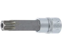 Bgs Technic Antgalis įpresuotas į galvutę | lgis 100 mm | 12,5 mm (1/2") | T-Star su skyle (Torx) T80 (5184-TB80)