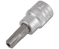 Bgs Technic Antgalis įpresuotas į galvutę | 10 mm (3/8") | T-star su skyle (Torx) T25 (2572)