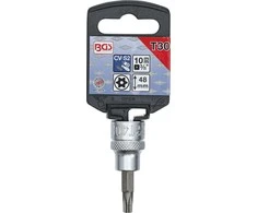 Bgs Technic Antgalis įpresuotas į galvutę | 10 mm (3/8") | T-star su skyle (Torx) T27 (2573)