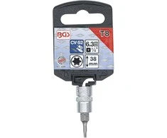 Grąžtas Bgs Technic Antgalis įpresuotas į galvutę | 6.3 mm (1/4") | T-Star (Torx) T8 (2589)