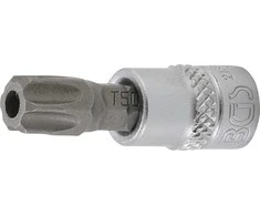 Bgs Technic Antgalis įpresuotas į galvutę | 6.3 mm (1/4") | T-star su skyle (Torx) T50 (2165-T50)