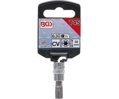Bgs Technic Antgalis įpresuotas į galvutę | 6.3 mm (1/4") | T-Star (Torx) T45 (2164-T45)