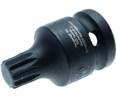 Bgs Technic Antgalis smūginis | 12,5 mm (1/2") | Spline (XZN) M12 (5381-M12)