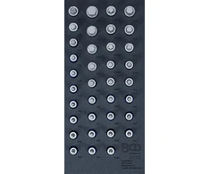 Bgs Technic Antgalių galvučių rinkinys įdėkle BGS | 1/2" | HEX, TORX, XZN, RIBE | 36 vnt. (4120)