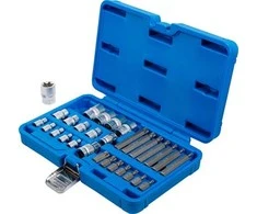 Bgs Technic Antgalių ir galvučių rinkinys | E-Type / T-Star (Torx) | 30 vnt. (5025)