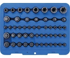 Bgs Technic Antgalių ir galvučių rinkinys | E-Type / T-Star (Torx) / T-Star su skyle (Torx) / TP-Star (Torx Plus) | 52 vnt. (9839)