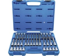 Bgs Technic Antgalių rinkinys | 12.5 mm (1/2") | TP-Star su skyle (Torx Plus) TP20 - TP70 | 32 vnt. (5191)