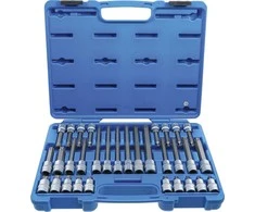 Bgs Technic Antgalių rinkinys | 12.5 mm (1/2") | TP-Star (Torx Plus) TP20 - TP70 | 32 vnt. (5190)