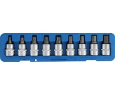 Bgs Technic Antgalių rinkinys | 20 mm (3/4") | Šešiakampiai (hex), T-Star (Torx) | 9 vnt. (5189)