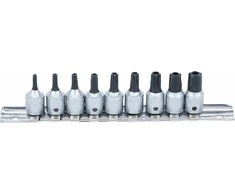 Bgs Technic Antgalių rinkinys TS-Star Torx Plus | 6,3 mm (1/4") | TS10–TS50 | 9 vnt (71020)