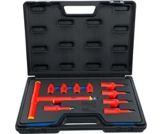 Bgs Technic Antgalių rinkinys VDE izoliuotas | 3/8" + 1/2" | Hex 4–10 mm | 10 vnt. (7132)
