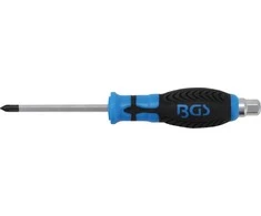 Grąžtas Bgs Technic Atsuktuvas kalamas | su išoriniu šešiakampiu | Kryžminis PH1 | Ašmenų ilgis 75 mm (7911)