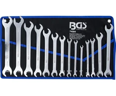 Bgs Technic Atvirų terkšlinių veržliarakčių rinkinys | ypač plonas | 6–22 mm / 1/4"–3/4" | 14 vnt. (74584)