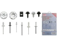 Bgs Technic Automobilinis klipsų asortimentas Audi, VW, Toyota, Mercedes-Benz, BMW | 400 vnt. (9058)