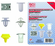 Bgs Technic Automobilinis klipsų asortimentas Renault | 300 vnt. (9048)