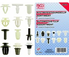 Bgs Technic Automobilinis klipsų asortimentas Peugeot, Citroen | 345 vnt. (9051)