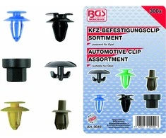 Bgs Technic Automobilinis klipsų asortimentas Opel | 300 vnt. (9049)