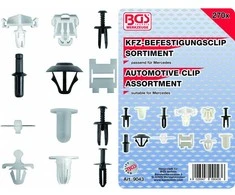 Bgs Technic Automobilinis klipsų asortimentas Mercedes Benz | 270 vnt. (9043)