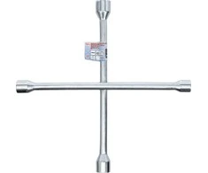Bgs Technic Automobilio rato raktas | kryžius | 17mm x 19 mm x 22 mm x 13/16" (1/2") (1455)