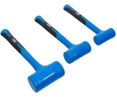 Bgs Technic Beinercinių plaktukų rinkinys | minkšta galvutė | Ø 47 / 55 / 65 mm | 450 / 765 / 1275 g | 3 vnt. (74442B)