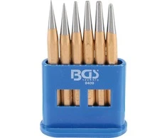 Bgs Technic Centro / kūginių išmušėjų rinkinys | 120 mm | 1 - 5 mm | 6 vnt. (9409)