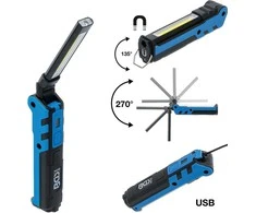 Bgs Technic Darbo lempa akumuliatorinė | COB LED | 360LM (85334)