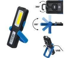 Bgs Technic Darbo lempa akumuliatorinė | COB LED | 360 Lm (85335)