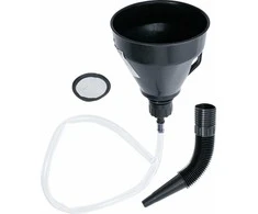 Bgs Technic Daugiafunkcinis piltuvas | su lanksčiu vamzdeliu ir žarna | Ø 135 mm | 3 vnt. (6866)