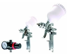 Bgs Technic Profesionalus dažymo pistoletų rinkinys | HVLP sistema | 0.8 / 1.3 mm | 5 vnt. (8381)