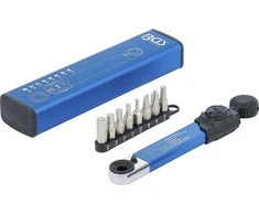 Bgs Technic Dinamometrinis raktas | Vidinis šešiakampis 6,3 mm (1/4") | 2–10 Nm | su antgalių rinkiniu | 9 vnt. (74295)