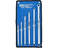 Bgs Technic Dvigubų ilgų veržliarakčių rinkinys | E tipo galvutėms | E6 x E7 - E22 x E24 | 6 vnt. (70331)
